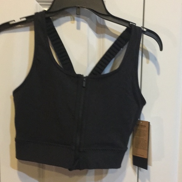 athleta front zip stealth bra